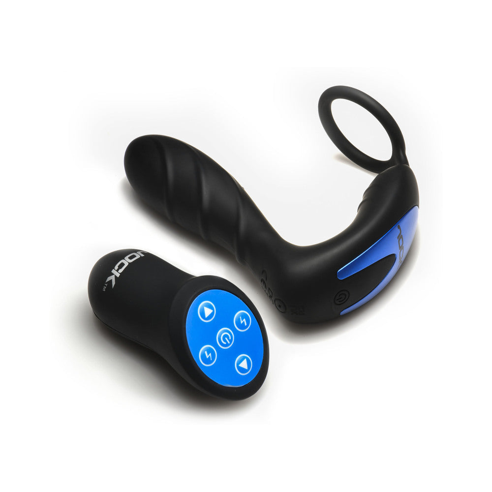 Curve Toys Jock Electro Shockwave E-Stim Anal Plug w/C-Ring