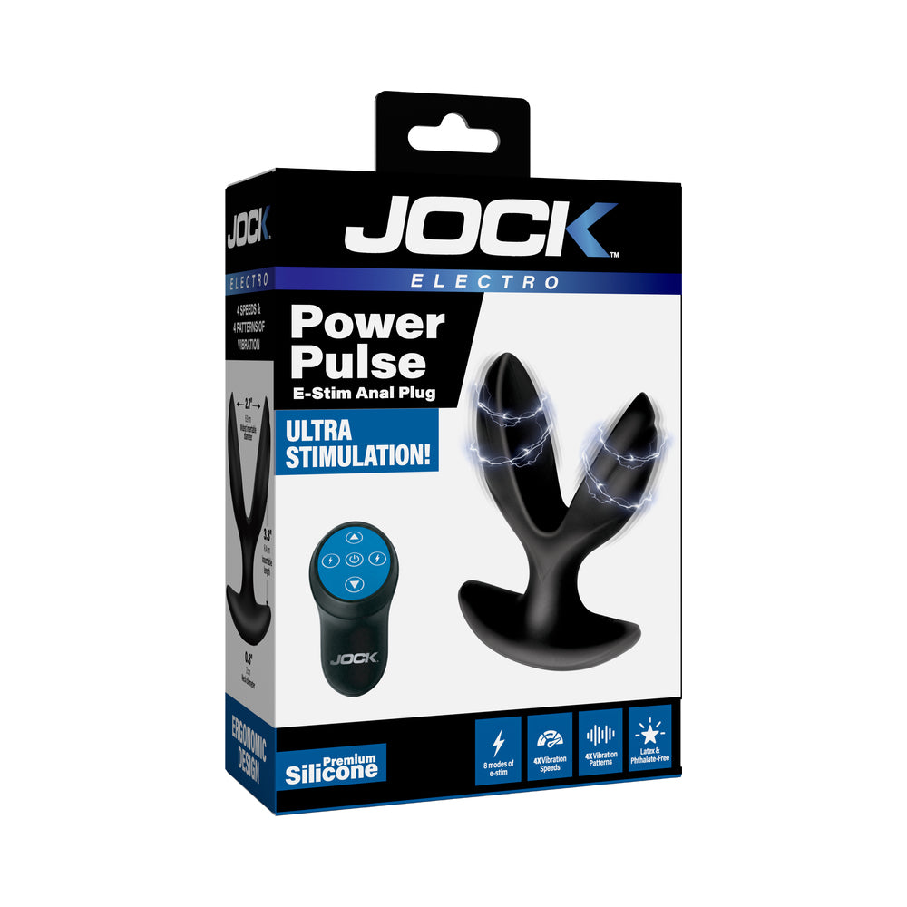 Curve Toys Jock Electro Power Pulse E-Stim Anchor Anal Plug