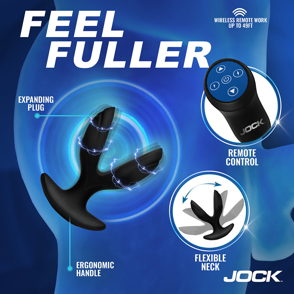 Curve Toys Jock Electro Power Pulse E-Stim Anchor Anal Plug