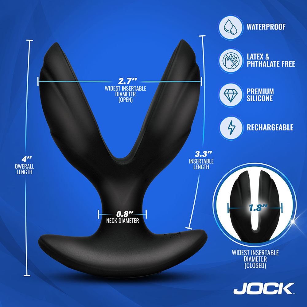 Curve Toys Jock Electro Power Pulse E-Stim Anchor Anal Plug