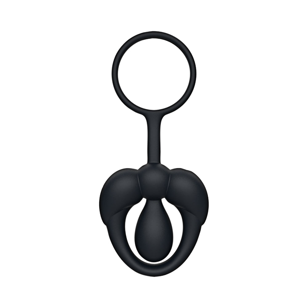 Tingle Ring Silicone Cock & Scrotum Ring - Black