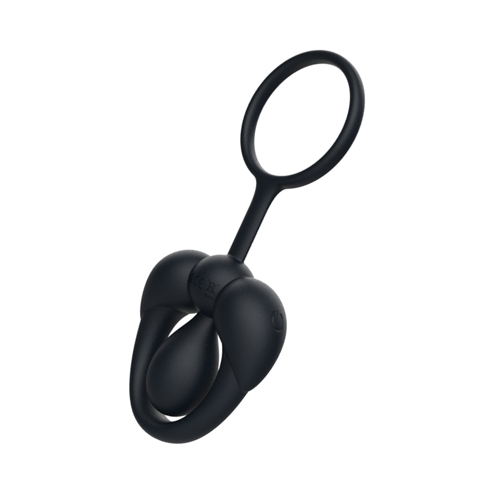 Tingle Ring Silicone Cock & Scrotum Ring - Black