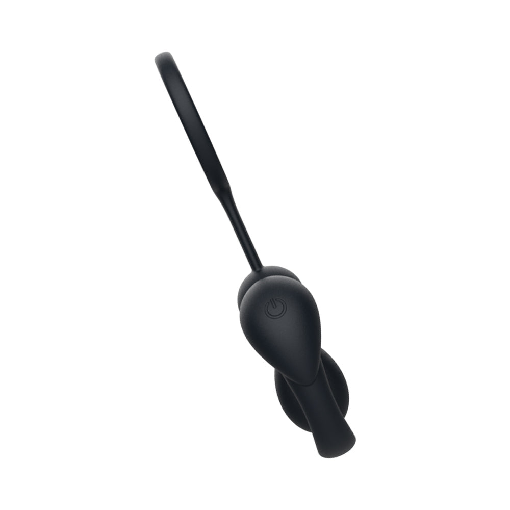 Tingle Ring Silicone Cock & Scrotum Ring - Black