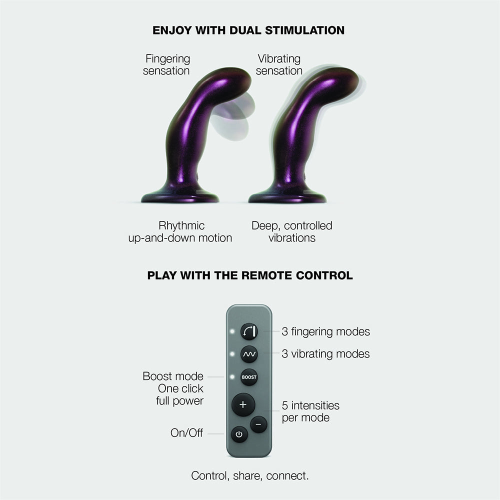 Strap On Me Fingering & Vibrating Dildo - Purple