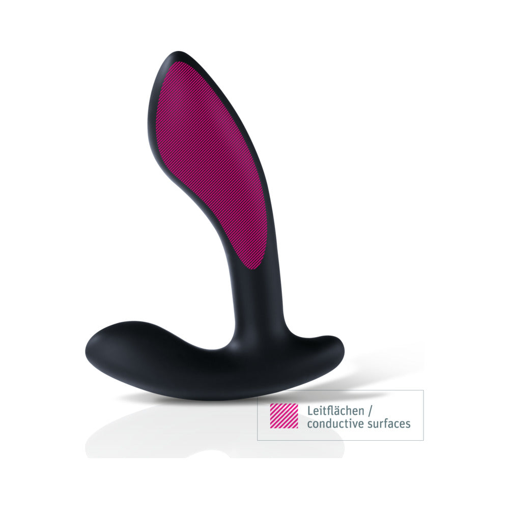Mystim Flexing Flavio eStim Silicone Prostate Stimulator - Black
