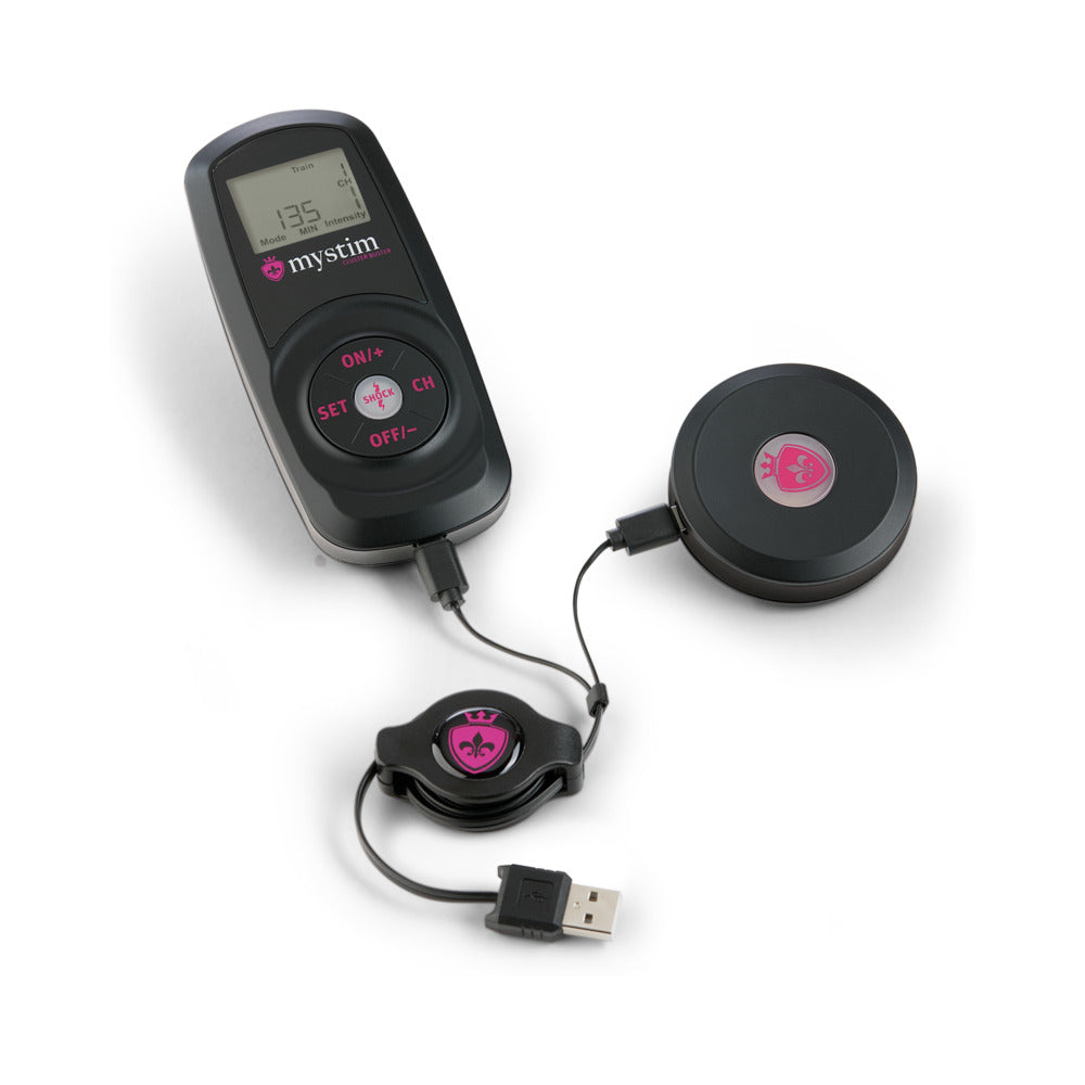 Mystim Cluster Buster Wireless eStim Starter Kit - Black