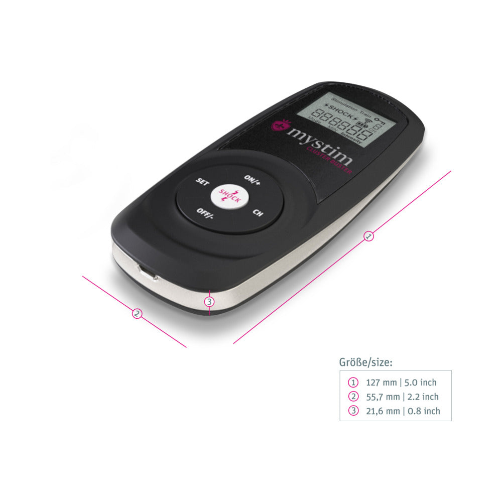 Mystim Cluster Buster Wireless eStim Starter Kit - Black
