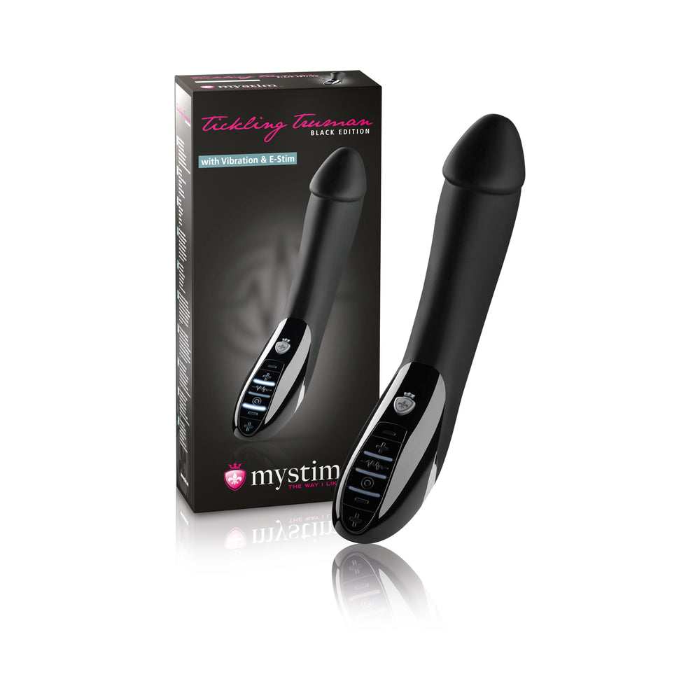 Mystim Tickling Truman eStim Vibrator Black Edition - Black