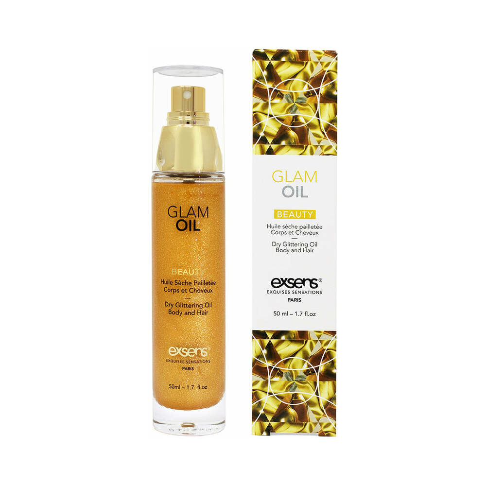 Exsens Dry Glittering Oil Body and Hair-Glam Oil 1.7oz