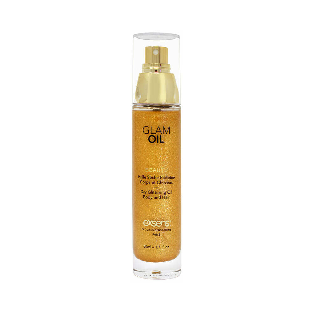Exsens Dry Glittering Oil Body and Hair-Glam Oil 1.7oz