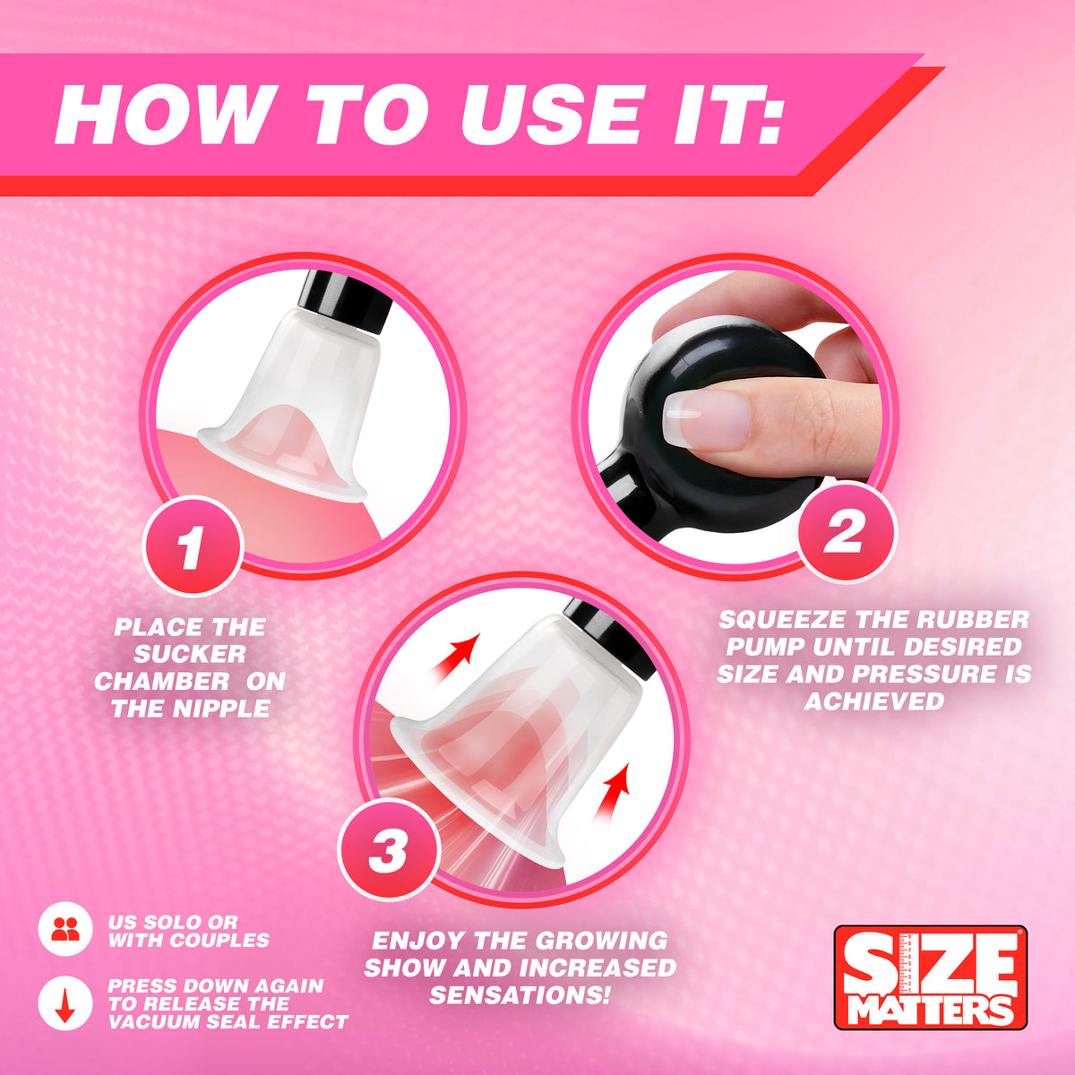 Size Matters See-Thru Nipple Boosters