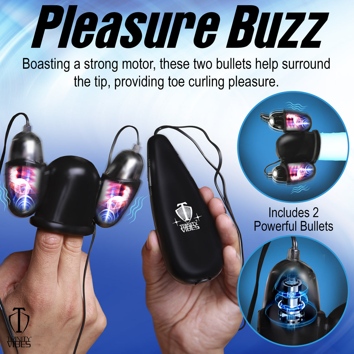 Trinity 4 Men Multi Speed Vibrating Penis Head Teaser