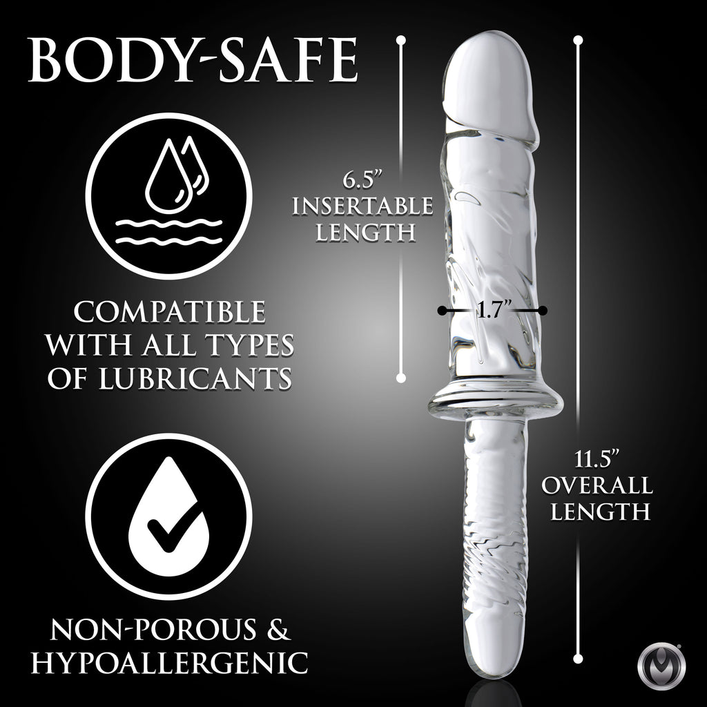 Brutus Glass Dildo Thruster