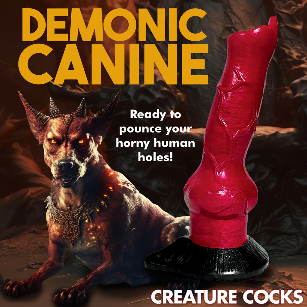 Creature Cocks Hell Hound Canine Silicone Dildo
