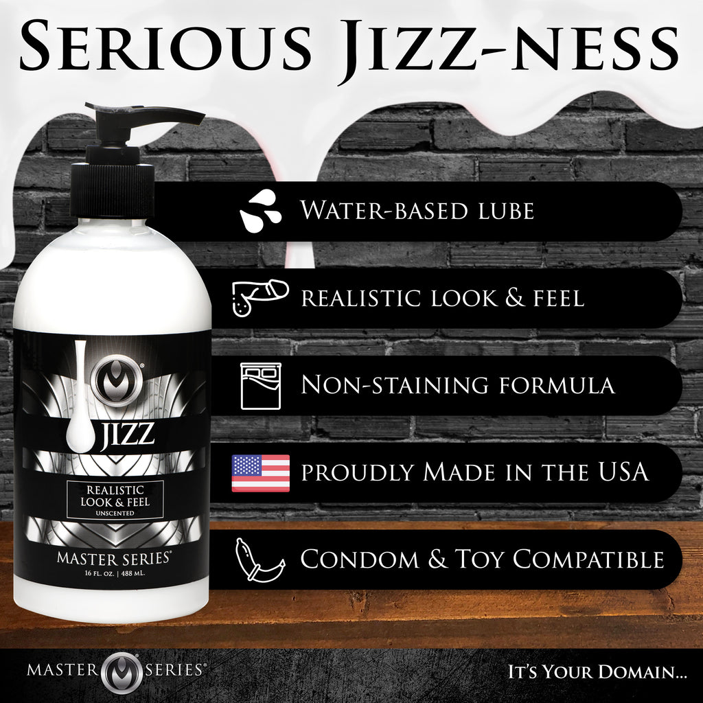Master Series Jizz Unscented Water Based Lube 16oz