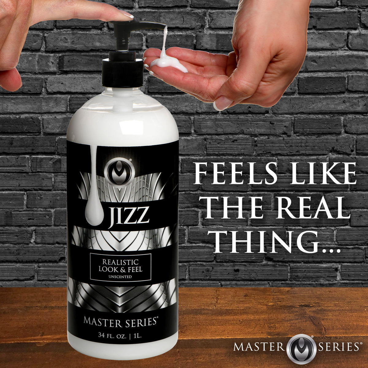 Master Series Jizz Unscented Water Based Lube 34oz