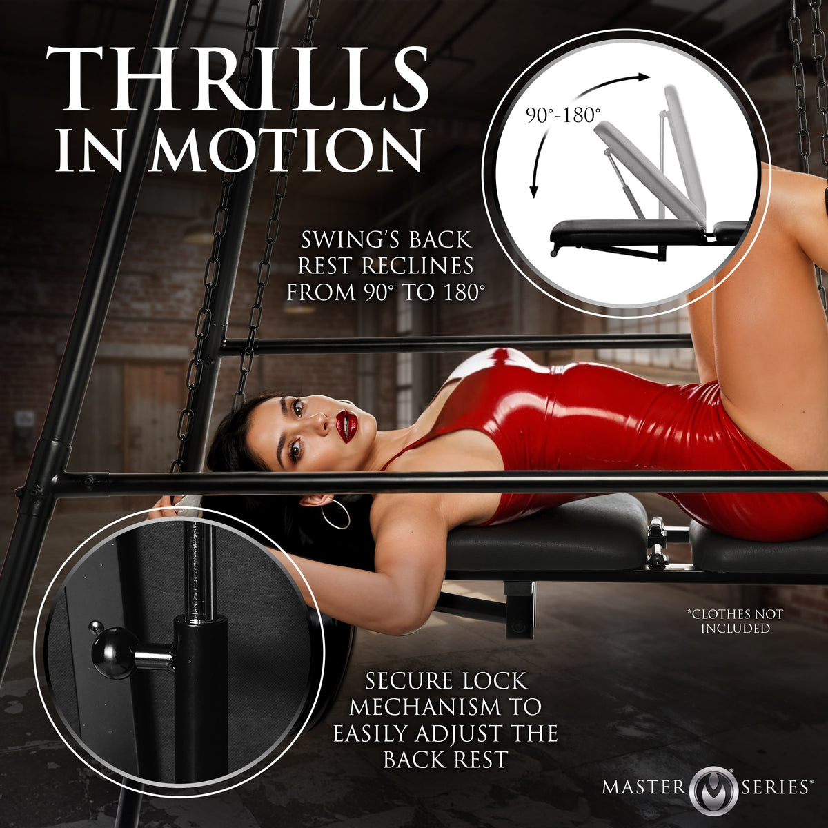 Throne Adjustable Sex Sling with Stand