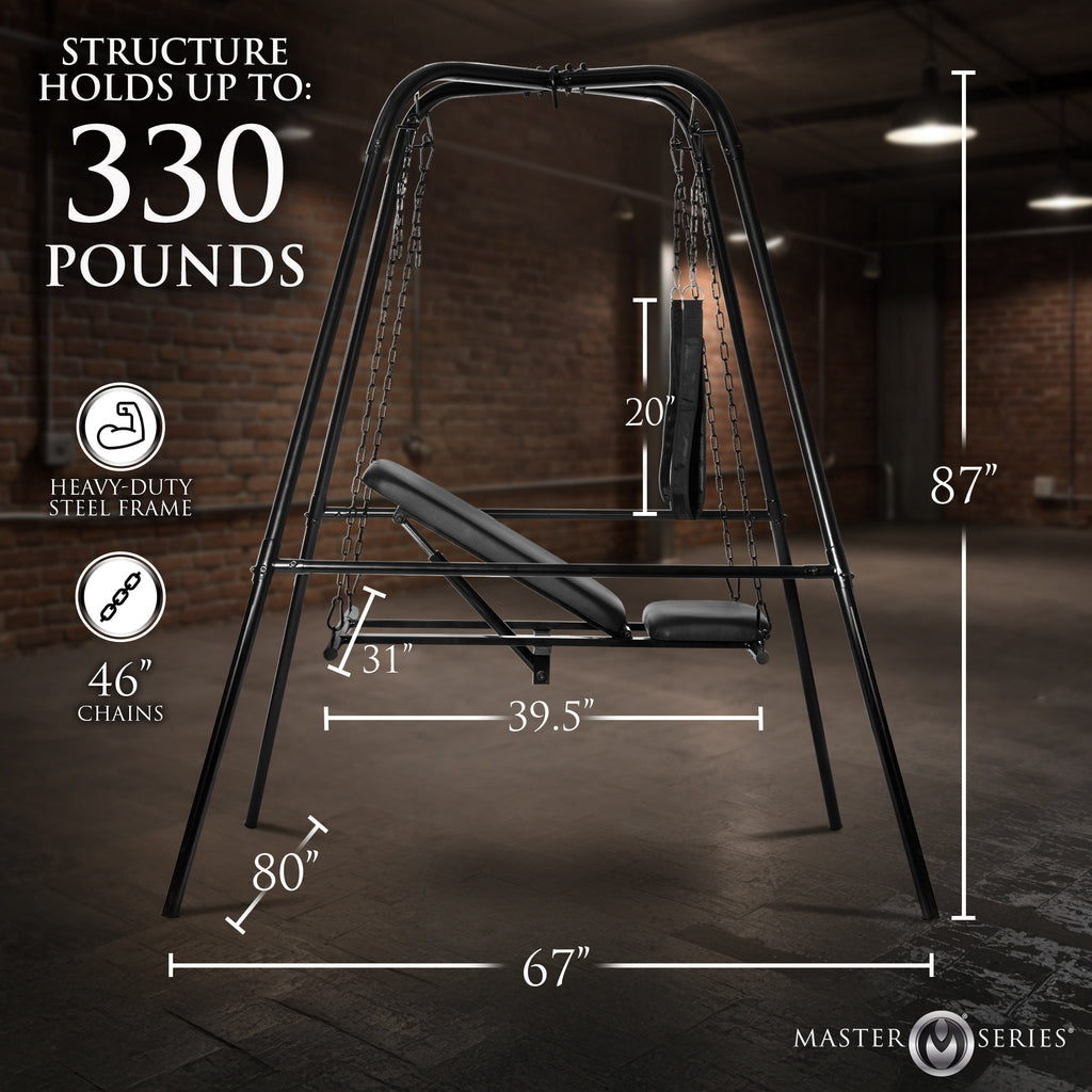 Throne Adjustable Sex Sling with Stand