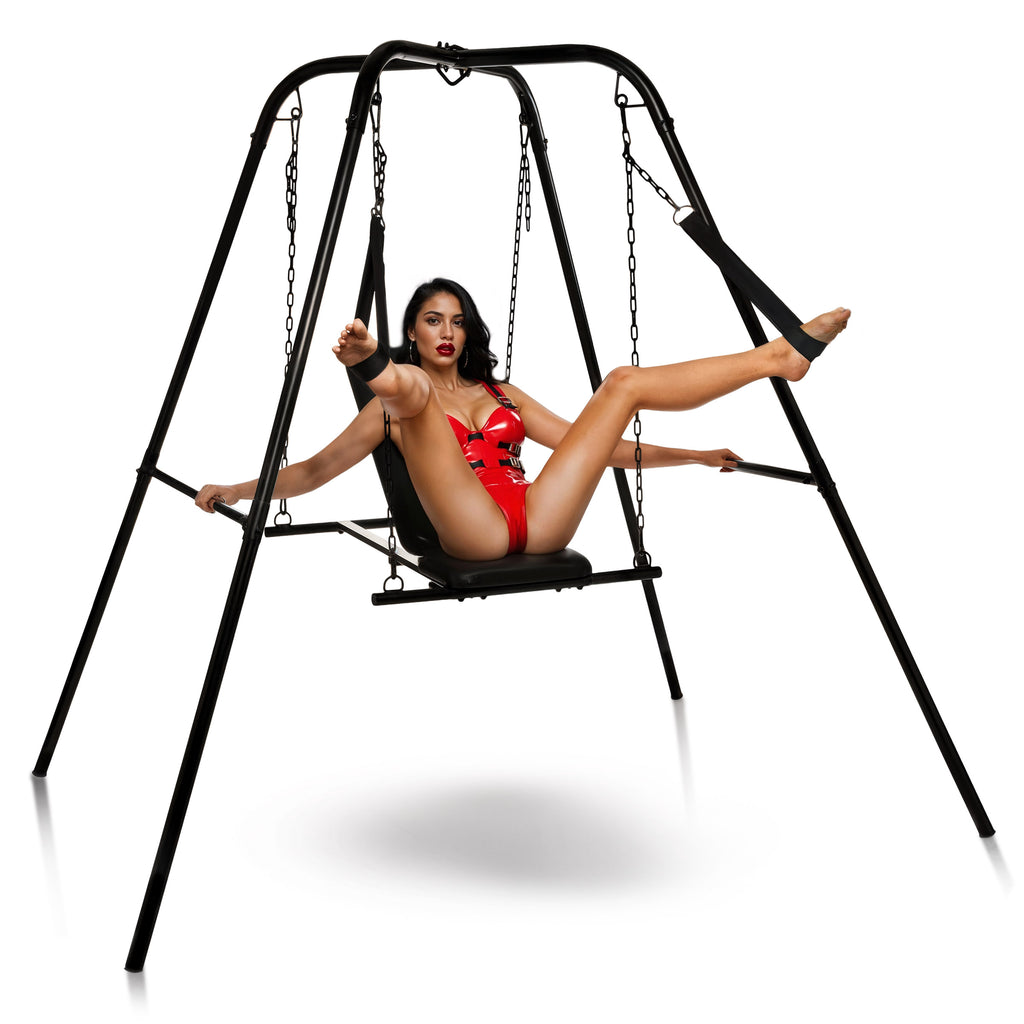 Throne Adjustable Sex Sling with Stand