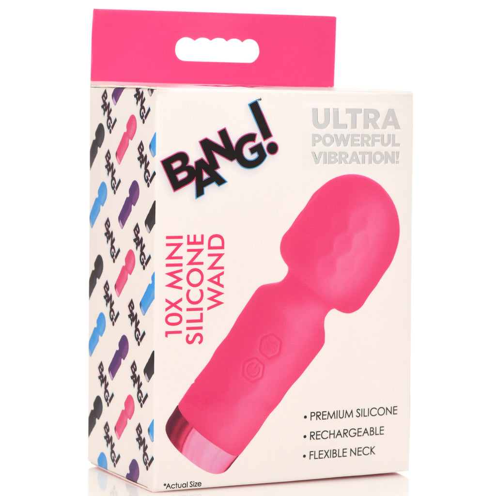 Bang 10X Mini Silicone Wand-Pink