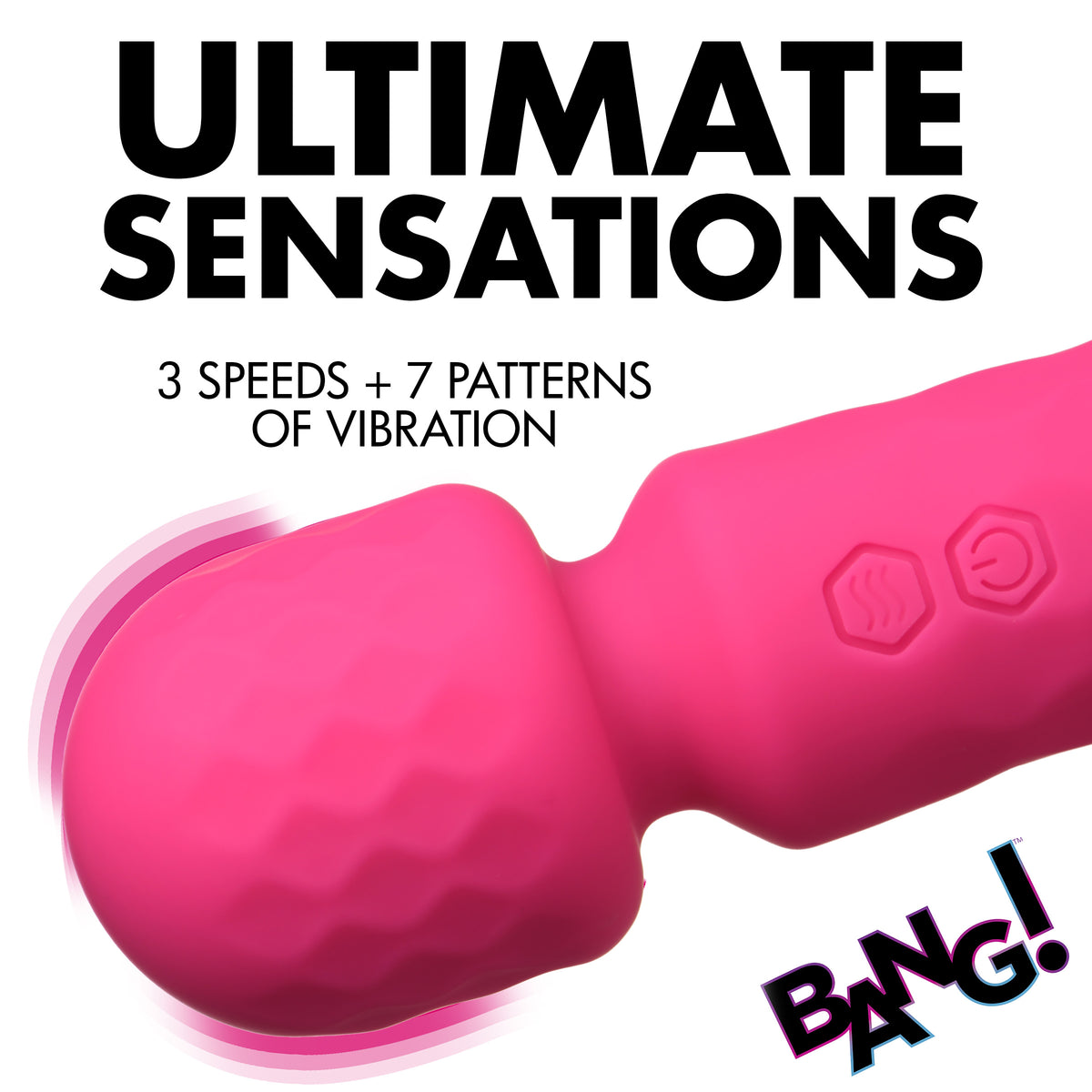 Bang 10X Mini Silicone Wand-Pink