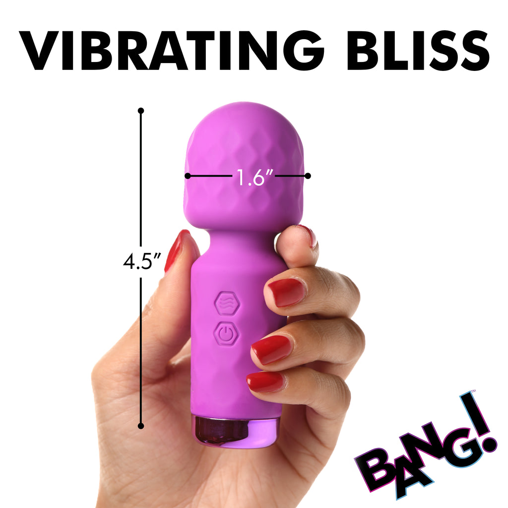 Bang 10X Mini Silicone Wand-Purple