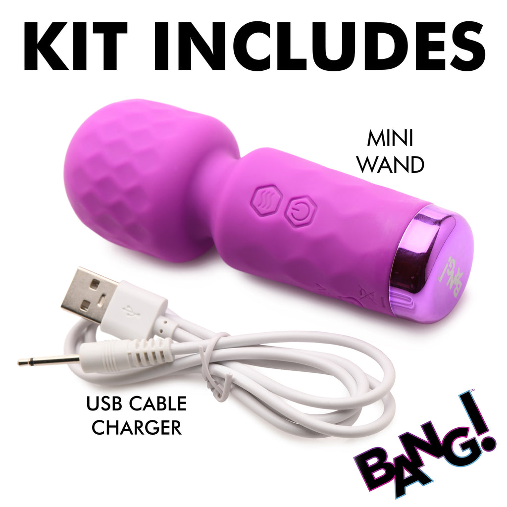 Bang 10X Mini Silicone Wand-Purple