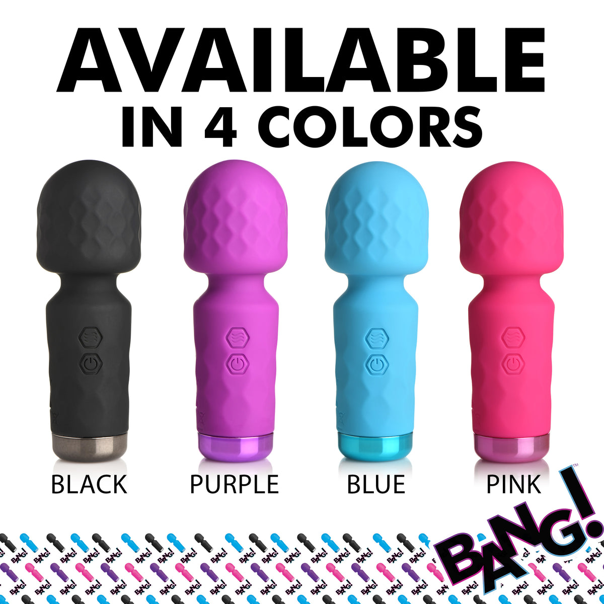 Bang 10X Mini Silicone Wand-Purple