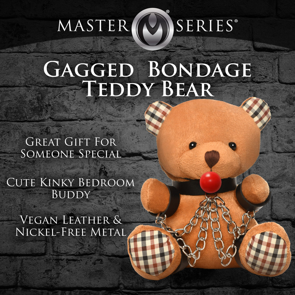 Master Series Gagged Teddy Bear Plush