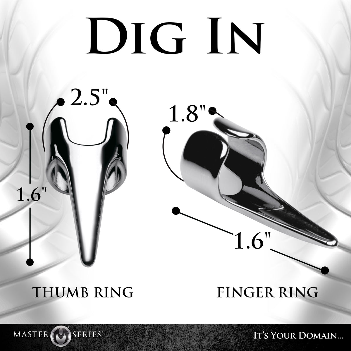 Master Series Clawed Sensation Play Rings 5pc