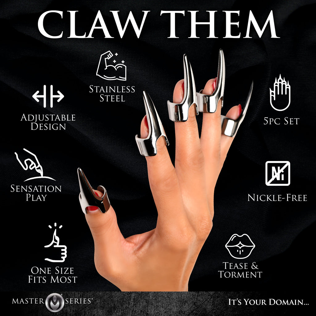 Master Series Clawed Sensation Play Rings 5pc