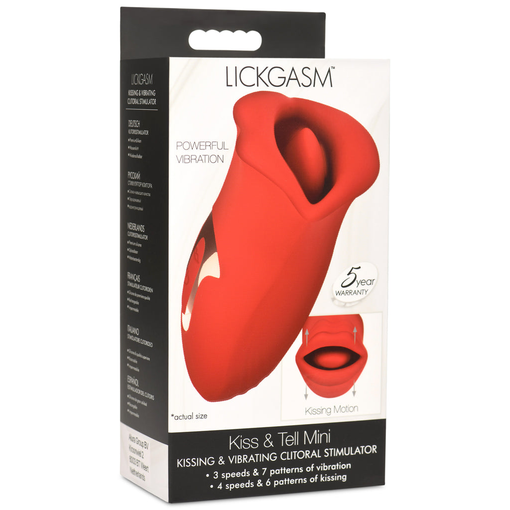 Lickgasm Kiss And Tell Mini Kissing And Vibrating Stimulator