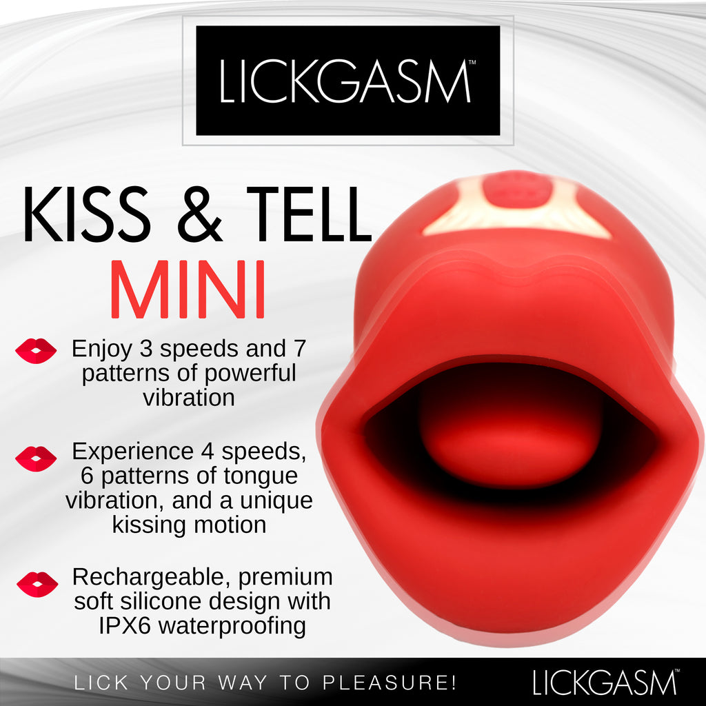 Lickgasm Kiss And Tell Mini Kissing And Vibrating Stimulator