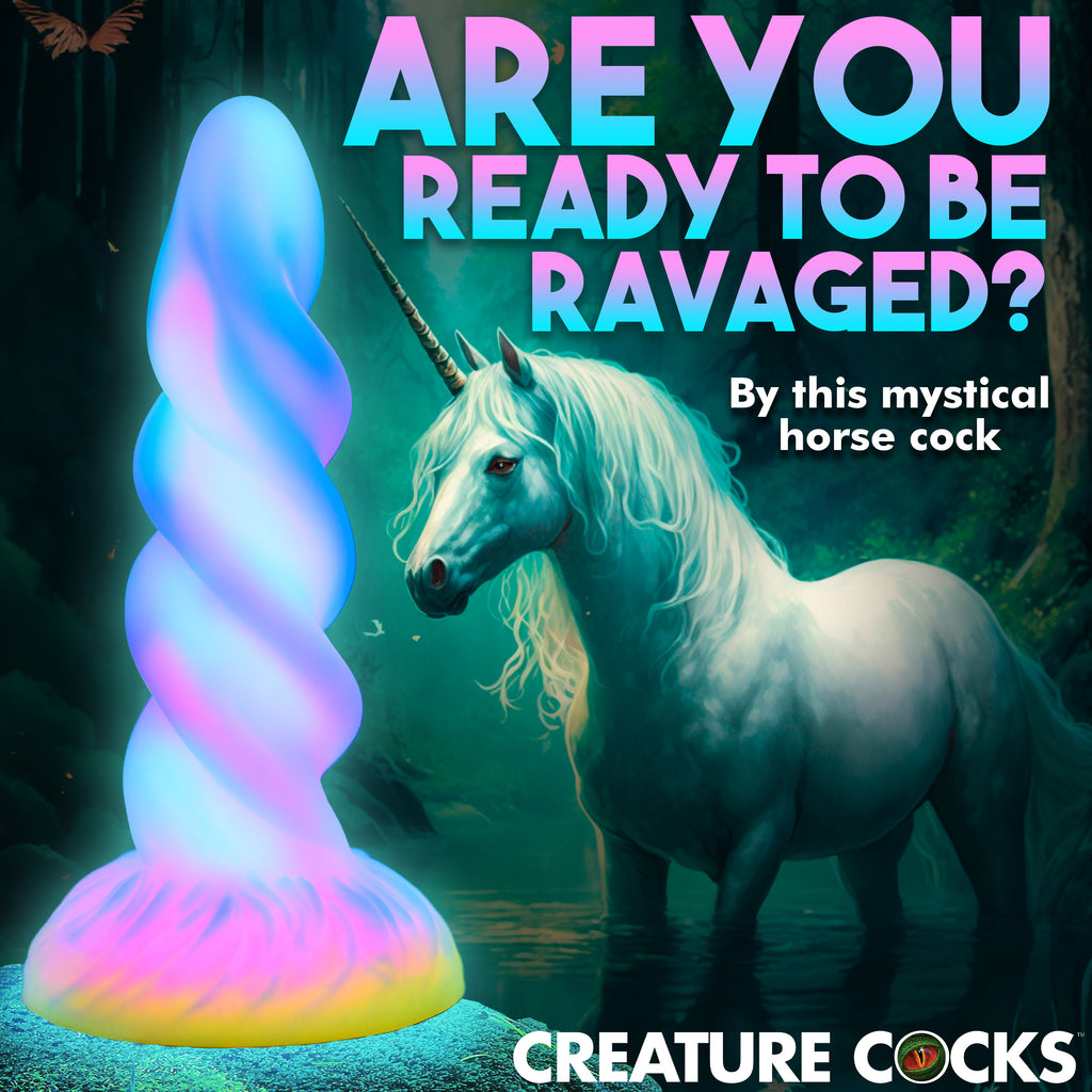 Creature Cocks Moon Rider Glow in the Dark Unicorn Dildo