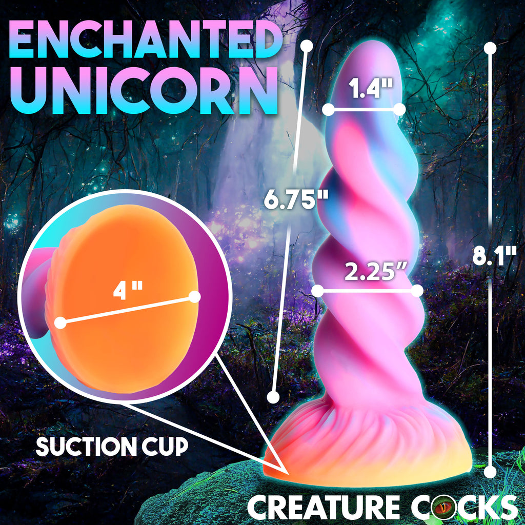 Creature Cocks Moon Rider Glow in the Dark Unicorn Dildo