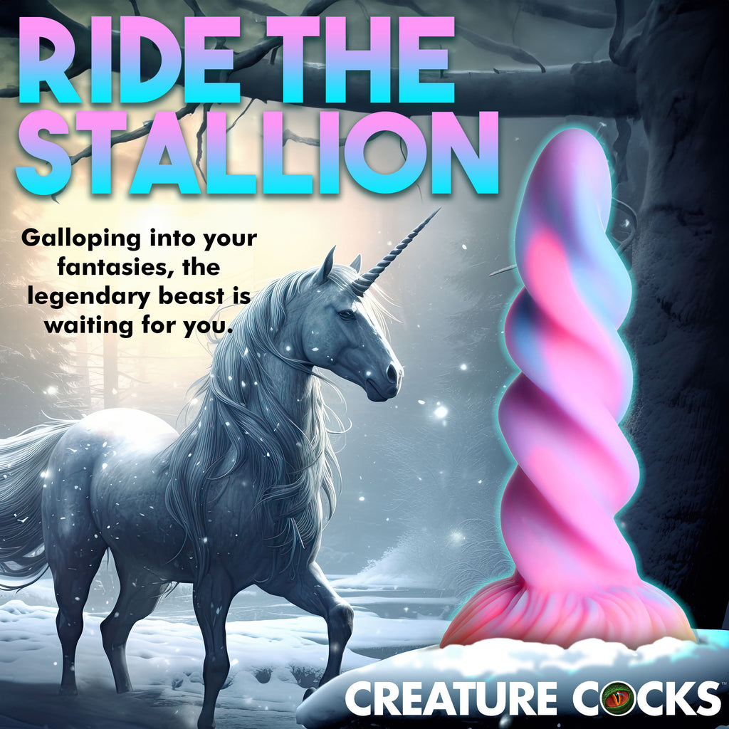 Creature Cocks Moon Rider Glow in the Dark Unicorn Dildo