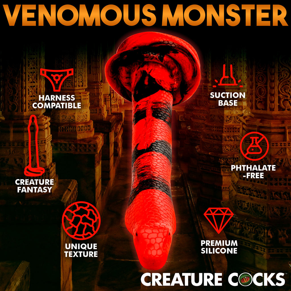 Creature Cocks King Cobra Long Silicone Dong 14"