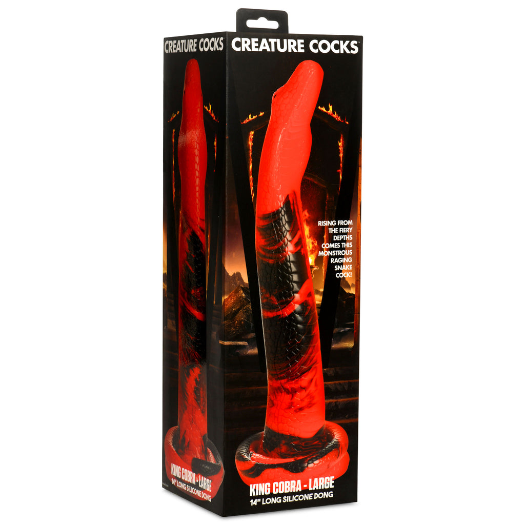 Creature Cocks King Cobra Long Silicone Dong 14"