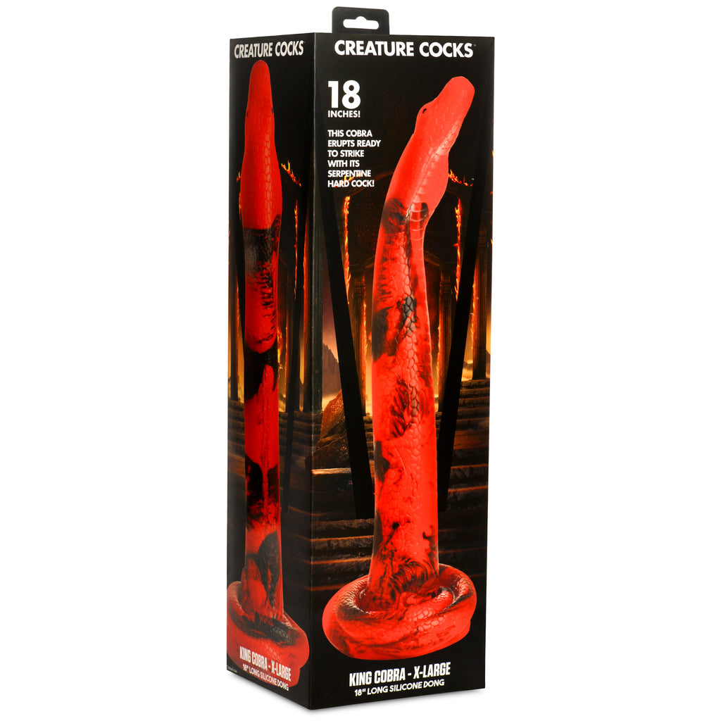 Creature Cocks King Cobra Long Silicone Dildo X-Large 18"