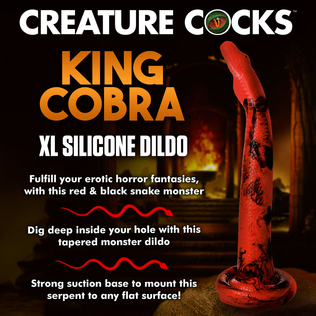 Creature Cocks King Cobra Long Silicone Dildo X-Large 18"