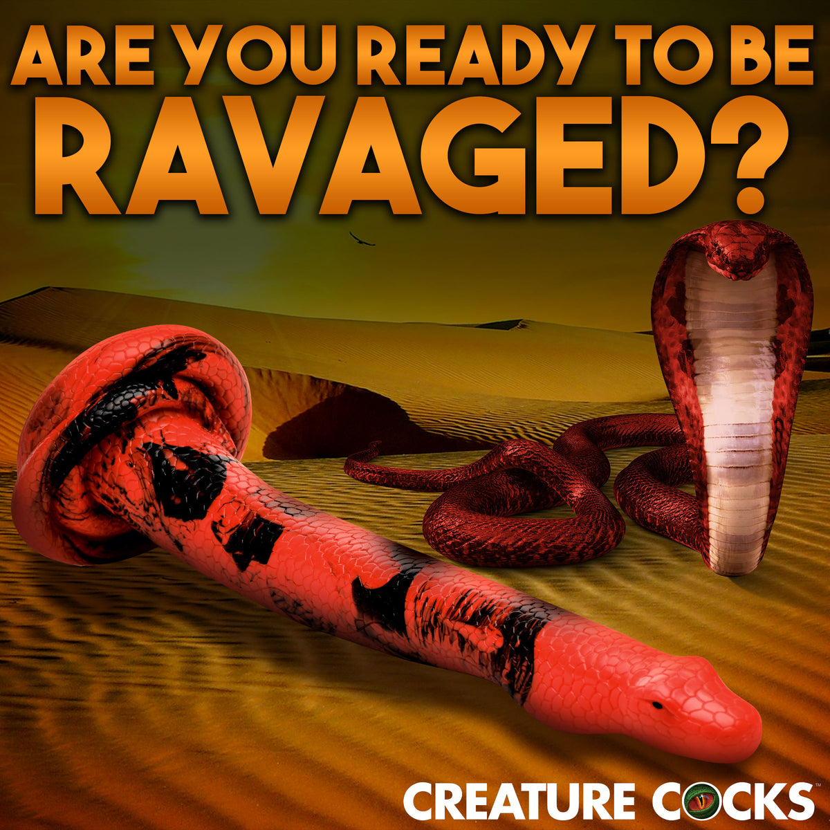 Creature Cocks King Cobra Long Silicone Dildo X-Large 18"
