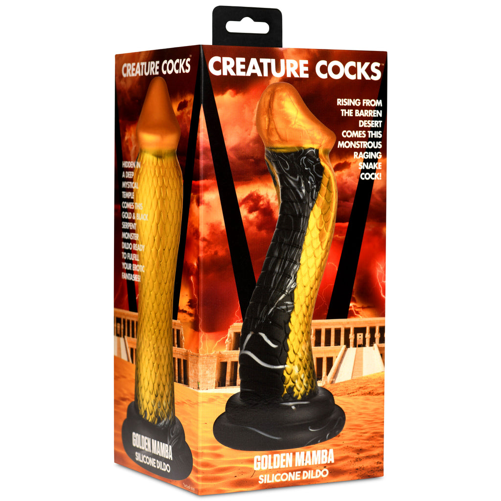 Creature Cocks Golden Mamba Snake Silicone Dildo