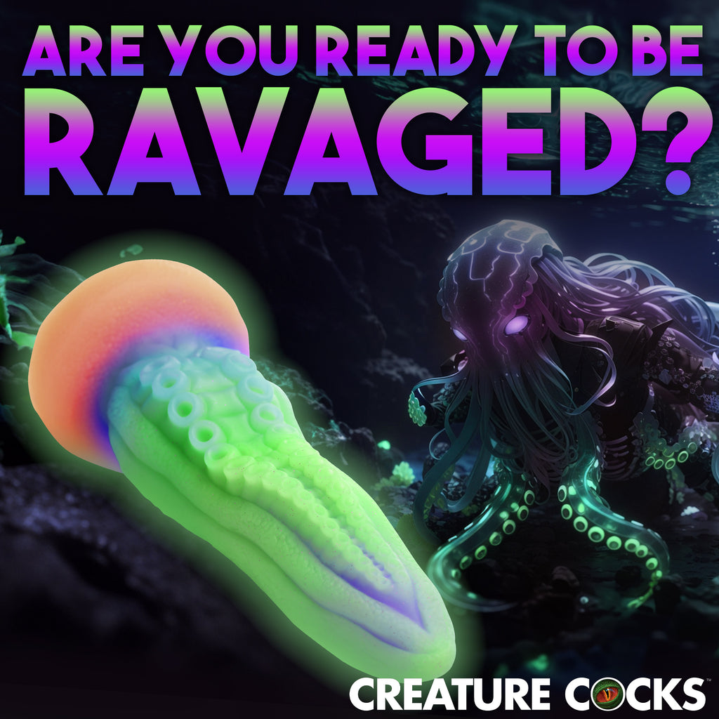 Creature Cocks Tenta-Cock Glow in the Dark Silicone