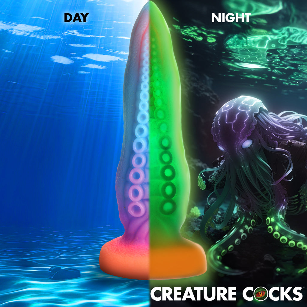 Creature Cocks Tenta-Cock Glow in the Dark Silicone