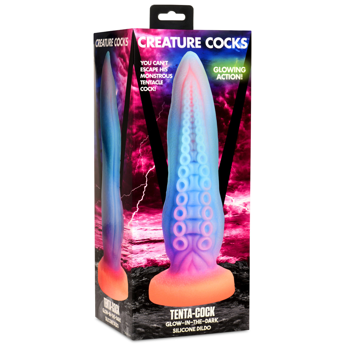 Creature Cocks Tenta-Cock Glow in the Dark Silicone