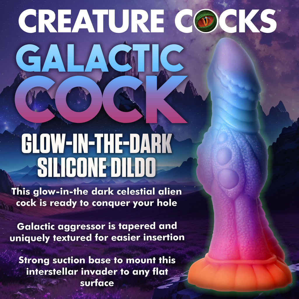 Creature Cocks Galactic Cock Alien Creature Glow in the Dark Dildo