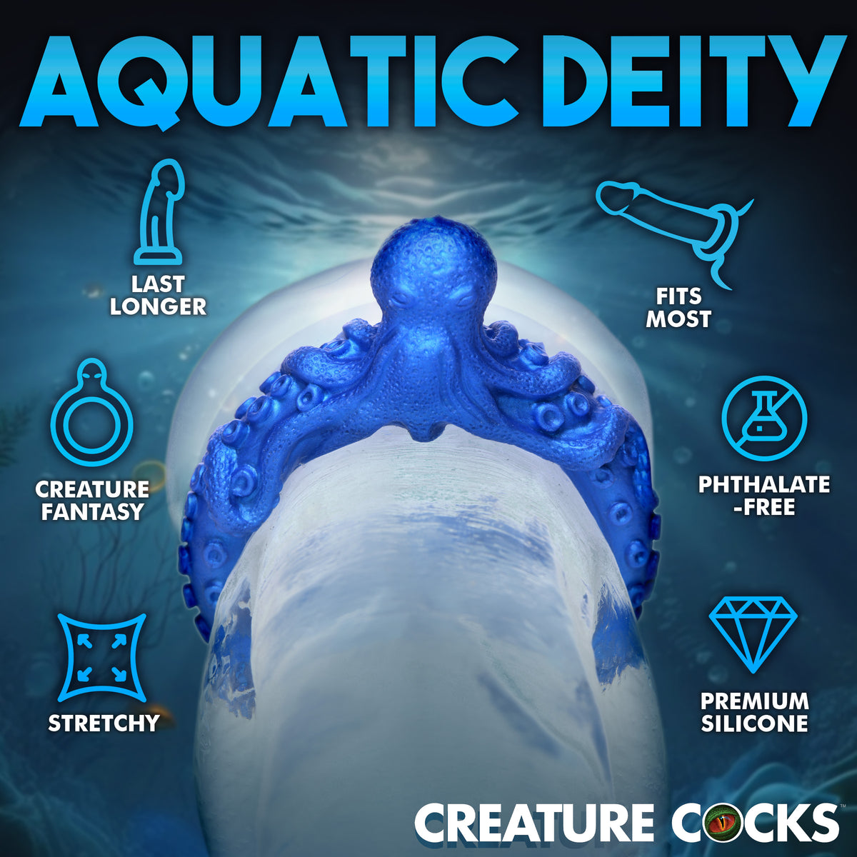 Creature Cocks Poseidon's Octo-Ring Silicone Cock Ring
