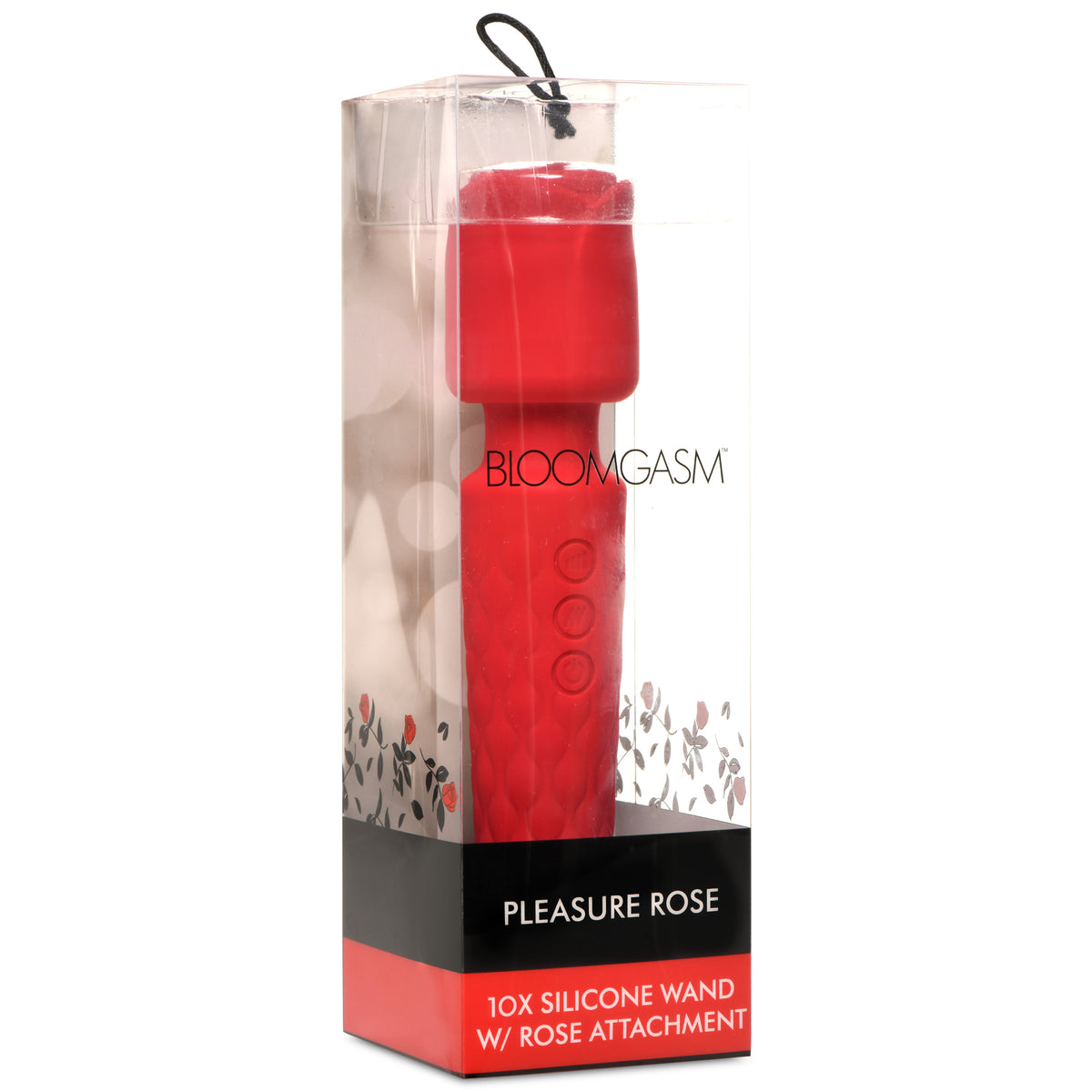 Bloomgasm Pleasure Rose 10x Silicone Wand with Rose Attachment