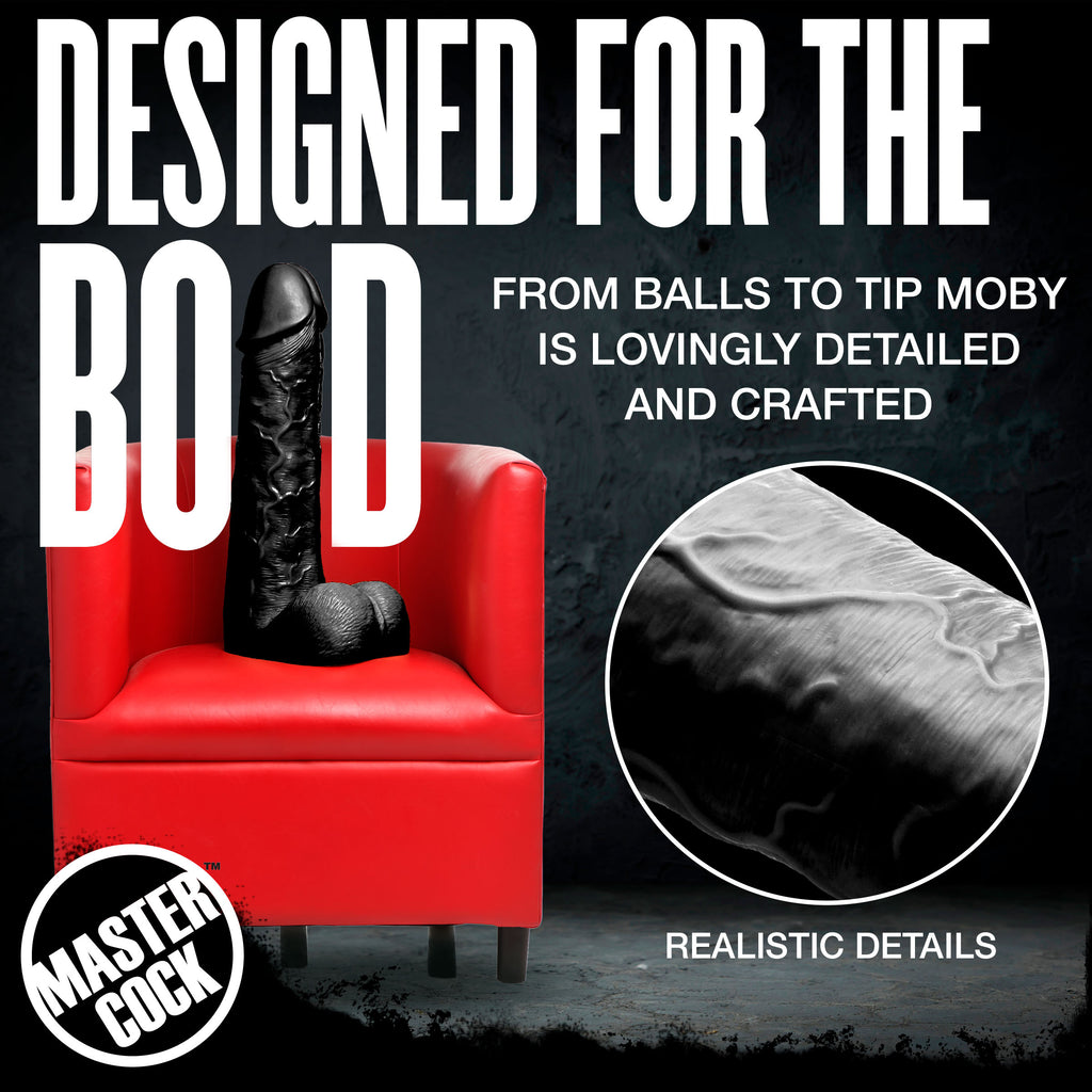 Moby 2 Foot Tall Super Dildo - Black