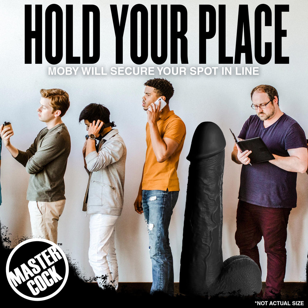 Moby 2 Foot Tall Super Dildo - Black